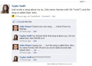 Do you think it’s obvious who Taylor’s songs are about? Let us ...