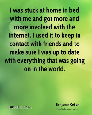 Benjamin Cohen Quotes