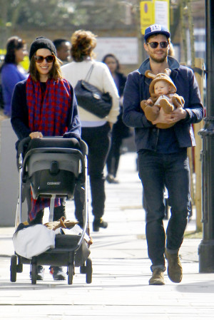 EXCLUSIVE* Jamie Dornan and Amelia Warner enjoy a walk with daughter ...