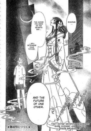 Here's another theory: Maybe Syaoran knows what happens in the future ...