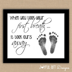 ... Footprint PRINTABLE Wall Art. Nursery Decor. Baby Shower New Mom Gift
