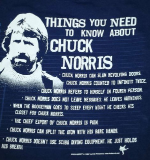Chuck Norris Funny T Shirt Size Medium $9.99