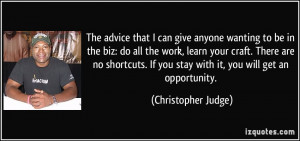 More Christopher Judge Quotes