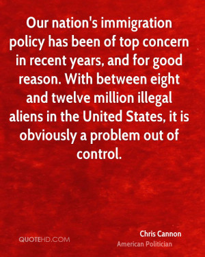 Our nation's immigration policy has been of top concern in recent ...