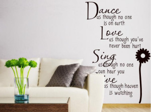 FREE SHIP English Character Quotes about the Dance and Love and Sing ...