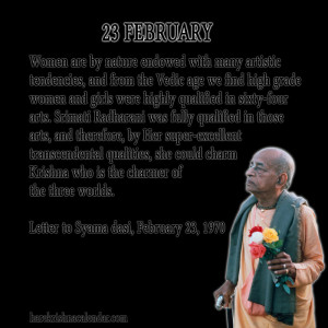 Srila Prabhupada Quotes For Month February 23