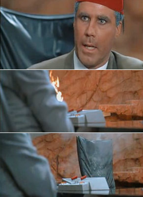 Will Ferrell crosses Dr. Evil, gets very badly burned, shot, and then ...