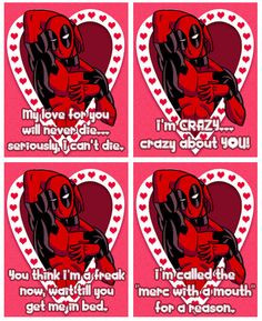 Deadpool Valentine's Day Card More