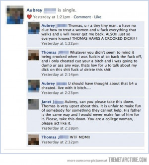 Funny photos funny break up Facebook mom