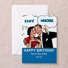 RUDE HAPPY BIRTHDAY Greeting Card for