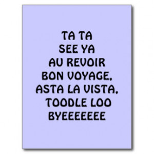 Bon Voyage Postcards