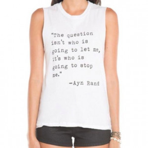 Brandy Melville Tops - HP 7/26Brandy Melville Ayn Rand quote ...