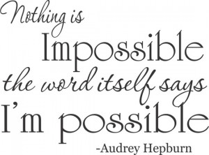 What impossible thing have you done lately?