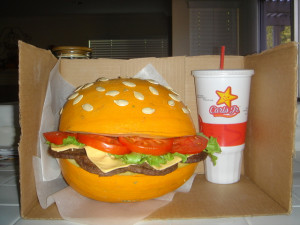 The Carls Jr Cheeseburger Pumpkin
