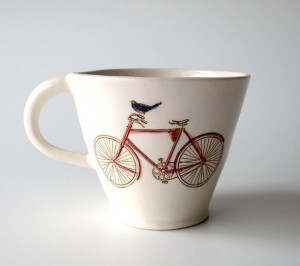 the Journey ... Inspirational Quote . Coffee mug . Tea Cup . Bicycle ...