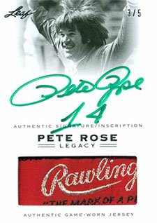 2011 Leaf Pete Rose Legacy Baseball Cards
