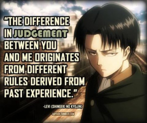 Levi Attack on titan Anime quotes