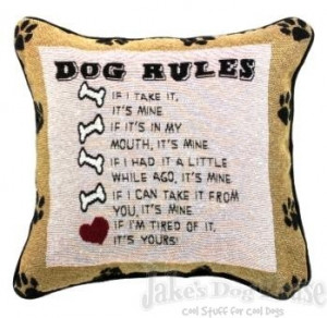 Dog Laws Decorative Pillow