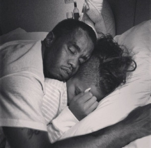So in love: Cassie posted this romantic image of her boyfriend Diddy ...
