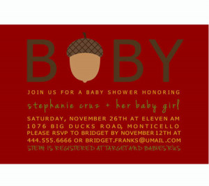 DIY Fall Themed Baby Shower Invites For Your Autumn Celebration