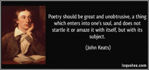 and poets ...John Keats