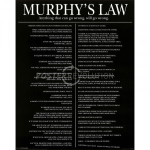 Murphy's Law (List) Art Poster