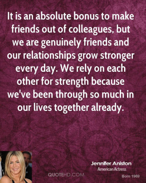 ... because we've been through so much in our lives together already