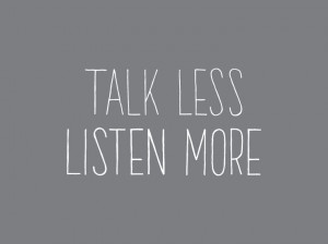 Talk Less Listen More #handlettering