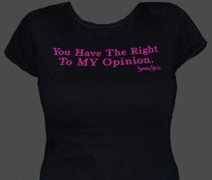 Sassy quote on women's form fitting T.$15.00 which includes shipping ...