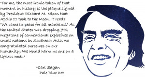 poignant quote by Carl Sagan on the terrible irony of American peace ...