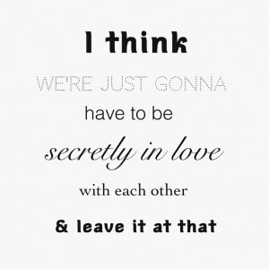 Secretly in love