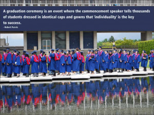 ... gowns that ‘individuality’ is the key to success. Robert Purvis