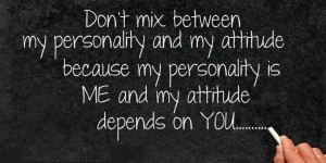 personality vs attitude