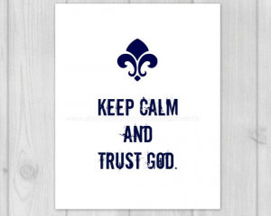 Keep Calm Art Print God Quote Home Decor Quote by MadeByTheHearth, $10 ...