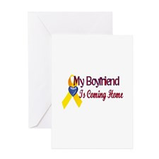My boyfriend is coming home Greeting Cards (Packag for