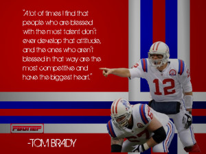 Tom Brady Quote Away Throwback Background by FBGNEP