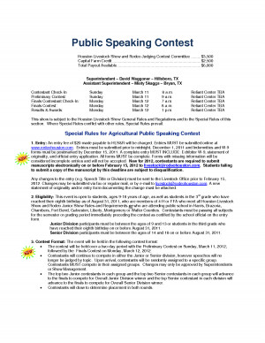 Public Speaking Contest Houston Livestock Show and Rodeo by alicejenny