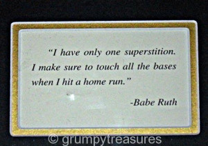 ... pic. The Great Babe Ruth w real stamp & authenticated #376/2,250