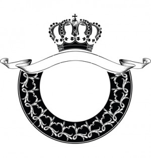 Crown Royal Logo Vector One color circle royal crown