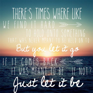 LOVE this quote & song. 