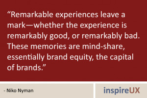 Remarkable experiences leave a mark—whether the experience is ...