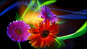 for colorful abstract flowers wallpaper colorful abstract flowers ...
