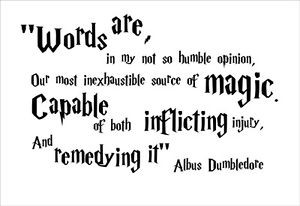 ... -ARE-HARRY-POTTER-ALBUS-DUMBLEDORE-WALL-QUOTE-STICKER-DECAL-GRAPHIC