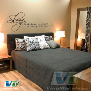 Sleep...joy of life Wall Quote Decal