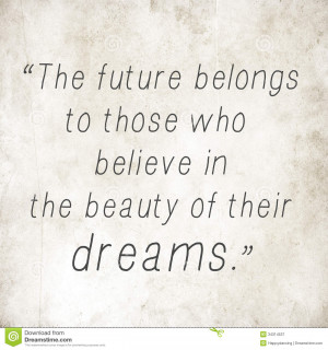 Inspirational quote words by Eleanor Roosevelt on old paper background ...