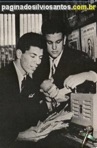 Silvio Santos e Celso Teixeira na Barca de Niterói (1950)