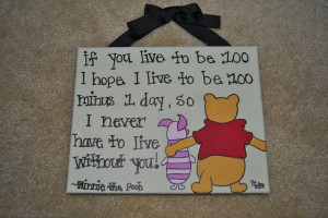 Disney Winnie the Pooh Canvas Quote