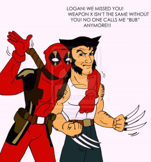 Deadpool and Logan XD by xero87