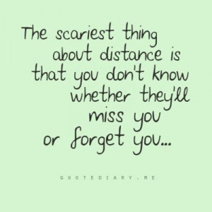 Scary thing about distance..