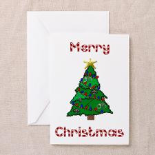 Merry Christmas Police Tree Greeting Cards (Pk of for